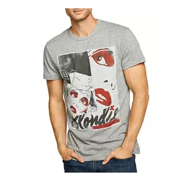 Chaser Men Blondie Graphic Slim Fit Short Sleeve Tee Gray Size XL - Picture 1 of 1